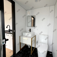 Maison de vacances modulaire, maison de ville, Casa, conteneur Van 20 pieds Pod avec salle de bain, bureau, hôtels touristiques