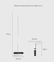 Offre Spéciale Nouveau Design Nettoyant Manuel Vitres avec Tube Télescopique Nettoyeur Essuie-Glace 3 en 1 pour Vitres de Voiture