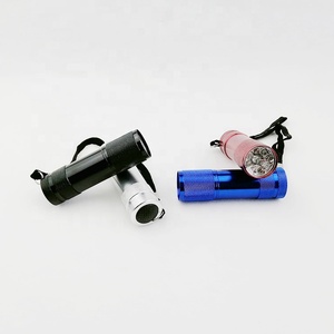 Trung Quốc Giá Rẻ Số Lượng Lớn <span class=keywords><strong>Aaa</strong></span> Khô Pin Hợp Kim Nhôm Tay <span class=keywords><strong>Torch</strong></span> Ánh Sáng 9 Led Nhôm Đèn Pin - Product Image 4