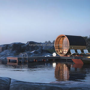 Compatto 1-<span class=keywords><strong>2</strong></span> persona barile all'aperto cabina Sauna pino con stufa a legna Design portatile - Product Image 5