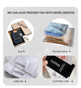 Nhà Máy Tùy Chỉnh Mùa Thu Thời Trang Phố Cổ Điển Quá Khổ Dập Nổi Axit Rửa Cắt Cạnh Nguyên Cạnh Áo Người Đàn Ông Của Áo - Product Image 5