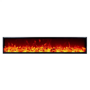 <span class=keywords><strong>Chimenea</strong></span> de calefacción empotrada en pared con LED decorativo, efecto de llama de carbono y madera <span class=keywords><strong>falsa</strong></span>, de 700-2000mm, de fabricación europea, económica. - Product Image 2