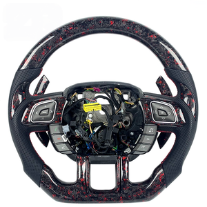Volant forgé <span class=keywords><strong>rouge</strong></span> pour Land Range Rover avec palettes de changement de vitesse, compatible Range <span class=keywords><strong>Evoque</strong></span> 2014-2023, personnalisation possible - Product Image 1