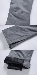 Pantalones de nieve impermeables con babero térmico de tamaño personalizado para invierno para <span class=keywords><strong>mujer</strong></span> deportes al aire libre pantalones de nieve de lana a prueba de viento - Product Image 5