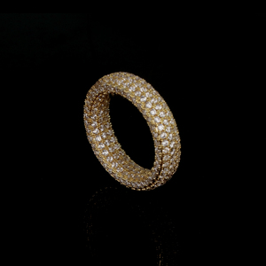 Индивидуальная настройка, ручная установка камней, классическое кольцо с кубическим цирконием, образец формы, услуги по изготовлению ювелирных изделий - Product Image 2