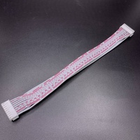 Bx PHB-18Y Kabel Datar Pria 18pin 26AWG Kustom (Merah Muda/Putih) untuk Anrminer S9/ebang E9/aladin T1-Penggunaan Elektronik