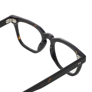 Lunettes carrées en acétate de haute qualité, monture de lunettes pour hommes