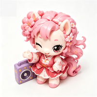 Figurine de Cheval Rose en PVC Personnalisable et Amusante, Boîte Mystère 9cm, Jouet Promotionnel, Figurine de Collection Designer, Cadeau, Jouet d'Art, Collections