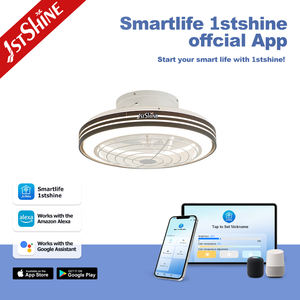 1 ventilador de techo led stshine ahorro de espacio interior empotrado 6 velocidades Luz de ventilador de techo remoto - Product Image 6