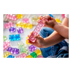 Cubos Sensoriales Portátiles, Kit de Construcción para Guardería, Piezas Suaves de TPR, Herramienta de Actividades para el Entrenamiento de la Concentración y la Cognición de Formas en Niños - Product Image 3