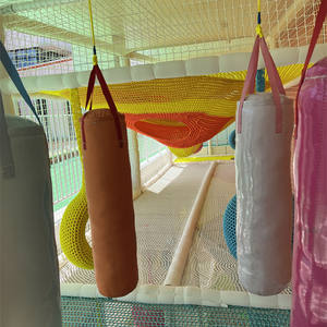 Parcours d'obstacles et balançoire en filet arc-en-ciel commercial pour aire <span class=keywords><strong>de</strong></span> jeux extérieure et parc <span class=keywords><strong>à</strong></span> thème - Product Image 5