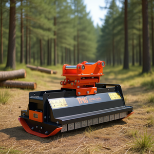 Débroussailleuse industrielle à fléaux Tmg 48 pouces pour mini-à-moyennes excavatrices, machines forestières - Product Image 2