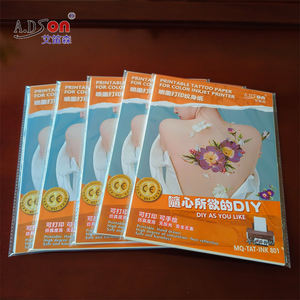 Papel de <span class=keywords><strong>Tatuaje</strong></span> Temporal Imprimible para Impresora de Inyección de Tinta y Láser, Diseño Personalizado, Ecológico, Calcomanía de Transferencia de <span class=keywords><strong>Tatuaje</strong></span> por Agua para la Cara - Product Image 1