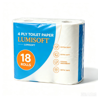 Papier toilette 4 plis de haute qualité, vente en gros à prix abordable, serviettes en papier, papier hygiénique