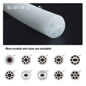 Tubo de Silicona Flexible de Forma Redonda Brillante de 360 Grados D22 100m/rollo con Tira de Luz LED 2835 para Iluminación de Silicona DIY - Product Image 4