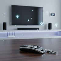 Télécommande à quatre boutons en métal ABS, compatible avec la duplication et l'apprentissage, double fréquence, portée de 30 m, 1 an de garantie, compatible avec les portes de garage, sécurité