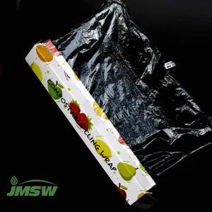 100% PLA film compostabili monouso trasparente foodservice stretch wrap