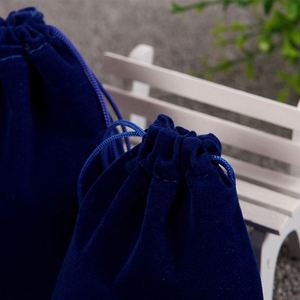 Sac à poussière en velours imprimé sur mesure pour chaussures, sac en velours à double cordon de serrage pour l'emballage - Product Image 4
