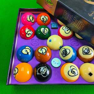 Bolas de billar americanas, 16 piezas, resina, tamaño estándar, para uso amateur - Product Image 3