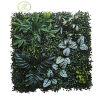 Dinding Tanaman Buatan 50x50cm Grosir, Dapat Didaur Ulang, Daun Palsu Realistis, Peredam Kebisingan, Desain Ramah Lingkungan untuk