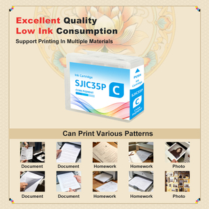 <span class=keywords><strong>Cartouche</strong></span> d'<span class=keywords><strong>encre</strong></span> pigmentée longue durée Wiseprint SJIC35P pour imprimante Epson ColorWorks CW-C6000P CW-C6500A CW-C6500P C6000A C6500PU - Product Image 3