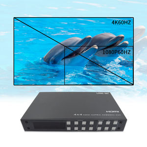 <span class=keywords><strong>4x4</strong></span> <span class=keywords><strong>HDMI</strong></span> Matrix Video 4K60Hz HDMI2.0 HDMI1.4สลับ <span class=keywords><strong>Splitter</strong></span> กับ RS232, EDID, iR-EXT - Product Image 1