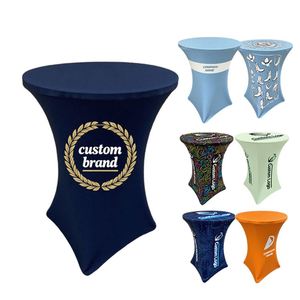 High Custom Logo <b>Round</b> <b>Table</b> <b>Cloth</b> Hotel Wedding Tablecloth Cocktail <b>Table</b> <b>Cloth</b> With Logo - Product Image 1