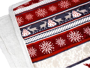 Cao Cấp Trang Trí Reindeers Ấm Ấm Ấm Cúng Có Thể Đảo Ngược Sợi Nhỏ Kỳ Nghỉ Mùa Đông Thăng Hoa Mỏng Giáng Sinh Trẻ Em Ấm Cúng Couch Chăn - Product Image 4