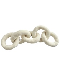 Coussin décoratif en peluche douce style scandinave avec grande chaîne, rembourrage en coton PP, motif Love Lock, pour chambre et fenêtre, OEM