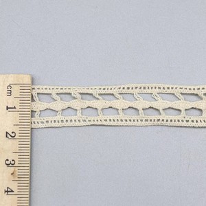 Nastro in Pizzo Francese 100% Cotone Puro, Ecologico, a Maglia Geometrica Stretta, per Cucito e Borse - Product Image 6