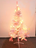 Großhandel Rosa PVC Vorbeleuchteter LED Künstlicher Weihnachtsbaum Beleuchteter Weihnachtsbaum für Innenraum-Feiertagsdekoration