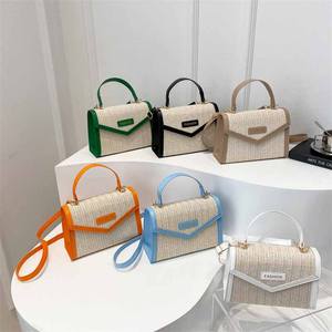 2024 nouveauté été paille tissé femme sacs à main dames rabat sacs à bandoulière pour les femmes - Product Image 1