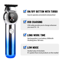 Tondeuse à barbe rechargeable PRITECH pour hommes, batterie au lithium 1200 mAh, autonomie de 3 heures, rasoir électrique haute vitesse, outil de toilettage
