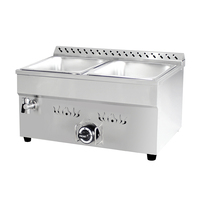 Bain-marie à gaz propane, chauffe-plats pour buffet, table à vapeur, chauffe-plats électrique à 2 bacs carrés