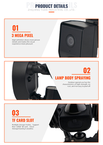 China Black Smart <strong>Light</strong> High Quality Manufacturer Logo Waterproof Outdoor <strong>Camera</strong> <strong>Security</strong> <strong>Light</strong> - Product Image 6