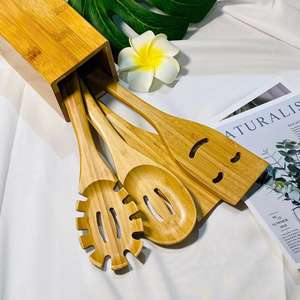 <span class=keywords><strong>Lot</strong></span> de Spatules Naturelles Écologiques en Bois et Bambou – Ustensiles de Cuisine, Cuillères <span class=keywords><strong>à</strong></span> Soupe et Cuillères <span class=keywords><strong>à</strong></span> Thé pour la Restauration – Offre Spéciale - Product Image 4