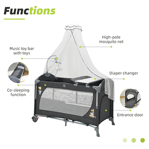 KDD12 Cool Baby Modernos Corralitos para Bebés al por Mayor con <span class=keywords><strong>Cambiador</strong></span> de Pañales para Uso en el Hogar y Hoteles - Product Image 4