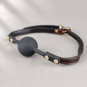 High Quality BDSM Set <b>Leather</b> Bondage <b>Handcuffs</b> Blindfold Gag Shackles-Exotic Sex Toys for Couples - Product Image 3