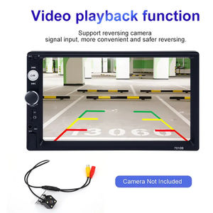 Prix usine voiture stéréo voiture lecteur Mp5 2 Din 7 "écran tactile Bt Usb Fm Aux 7010b 7018b 7023 avec caméra de recul - Product Image 4