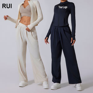 RUIQUWIN Custom Women's <b>Long</b> <b>Sleeve</b> Zipper Sports Workout Jackets Zip Slim Fit Thumb Hole <b>Yoga</b> Jacket for Women - Product Image 1