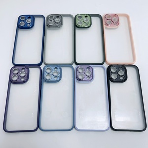 Transparent paillettes diamant lentille Protection <span class=keywords><strong>coque</strong></span> de téléphone pour Iphone14 <span class=keywords><strong>11</strong></span> 13 12 15 Plus Pro Max clair dur PC housses de téléphone portable - Product Image 5