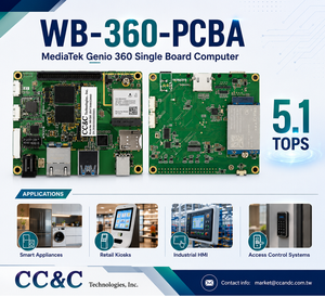 Ordinateur monocarte Meidatek Genio 360 AI de qualité supérieure, système embarqué EVB PCBA pour appareils intelligents - Product Image 1