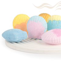 Bombe de bain effervescente parfumée personnalisée, hydratante, cadeau de luxe, faite à la main, aromathérapie, en forme de coquille, SPA, huile essentielle