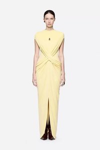Robe d'été vintage unie A11566, coupe ajustée, col montant, <span class=keywords><strong>sans</strong></span> <span class=keywords><strong>manches</strong></span>, longueur cheville, avec plis ajourés, antistatique - Product Image 3