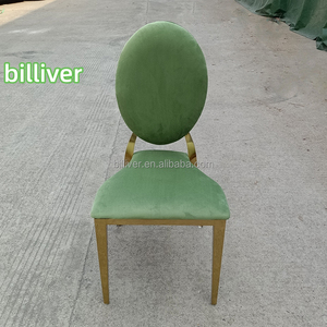 <span class=keywords><strong>เก้าอี้</strong></span>สแตนเลสทรงกลมหลังโค้ง ขายตรงจากโรงงาน เหมาะสำหรับโรงแรม งานแต่งงาน รับประทานอาหาร ร้านอาหารสไตล์โมเดิร์นเรียบง่าย และงานจัดเลี้ยง - Product Image 1