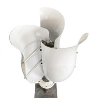 Générateur éolien à axe vertical de type rose à haute efficacité et silencieux de 1 kW avec sortie 12 V/24 V et 3 pales