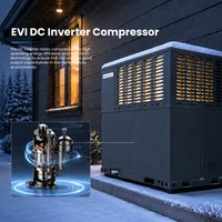 Unidad de Techo ChillAire 18 SEER2 EVI DC Inverter -13 ° Aire Acondicionado Comercial Ligero F Heating R32 para América del Norte