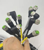 Kabel Kustom M8/M10/M12 Konektor PVC Tahan Air Jantan-Betina 2-10P Perakitan Kabel Luar Ruangan Otomotif Elektronik Komputer
