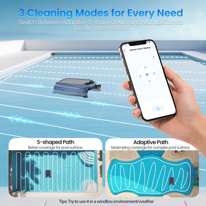 หุ่นยนต์ทำความสะอาดสระว่ายน้ำ AIRROBO QT200 คุณภาพสูง ควบคุมอัตโนมัติด้วยแอปพลิเคชัน ใช้พลังงานแสงอาทิตย์ พร้อมดีไซน์พลาสติกที่เ<span class=keywords><strong>ป</strong></span>็นมิตรต่อสิ่งแวดล้อม - Product Image 6