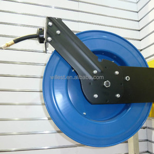 Soporte de Pared para Almacenamiento de Mangueras WILLEST, Enrollador de <span class=keywords><strong>Manguera</strong></span> de Acero con Resorte de 3/8"x20m, HRO4003-R3/8", Enrollador de <span class=keywords><strong>Manguera</strong></span> de Aire Retráctil - Product Image 3